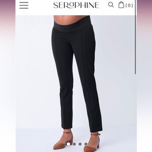 Slim Leg Black Maternity Pants – Under Bump